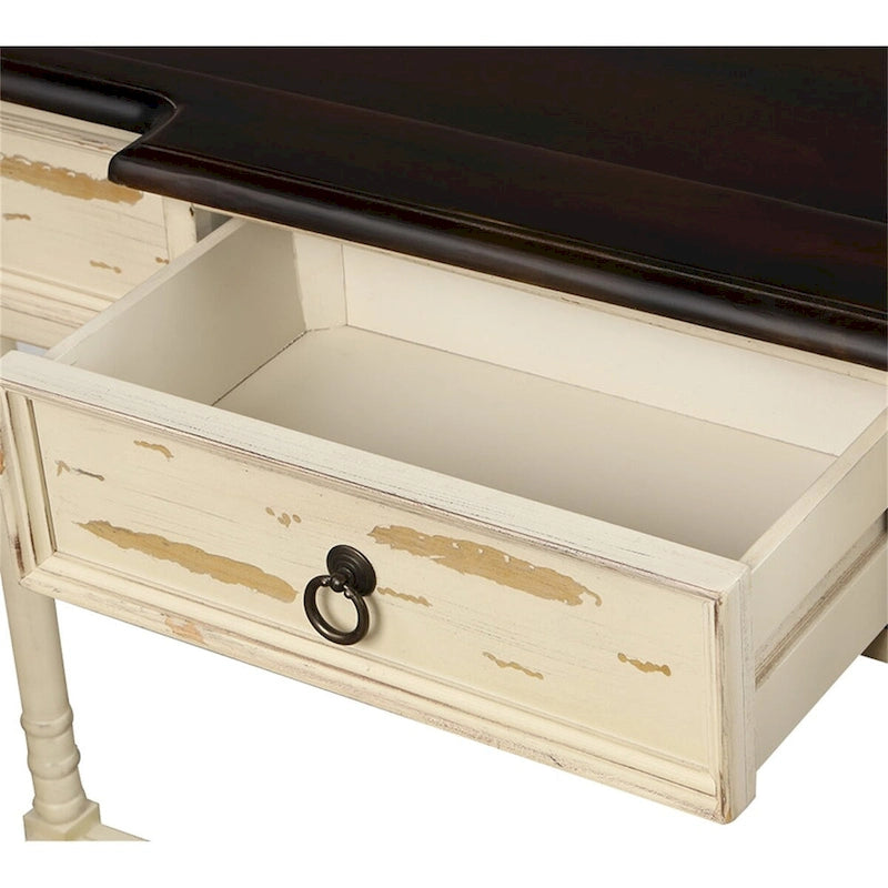 Console D'Entrée avec Tiroirs et Étagère Projetés