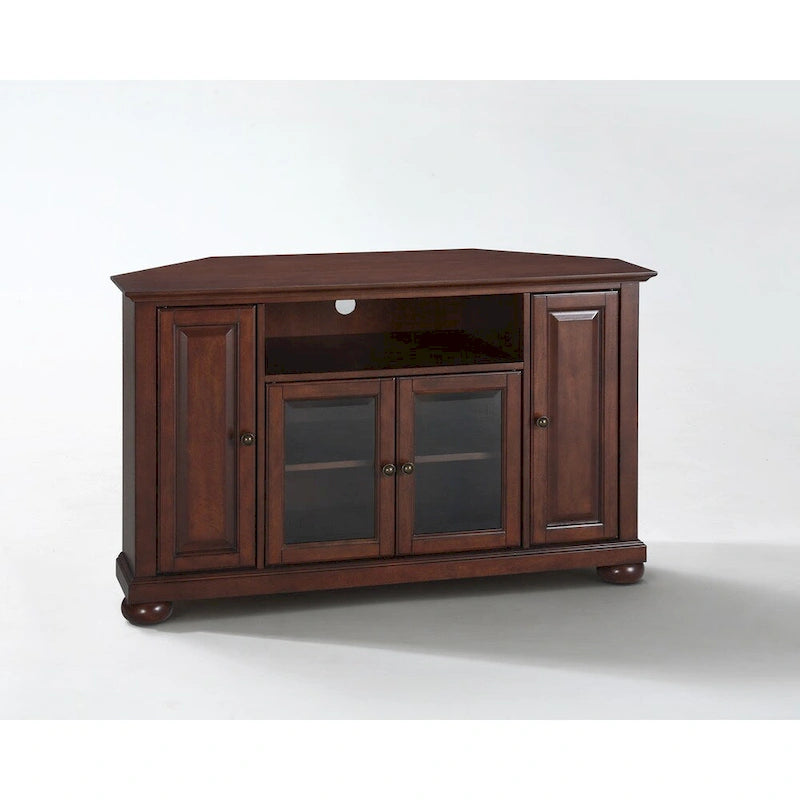 Meuble TV d'angle 48 pouces en Acajou Vintage