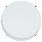 Table d'appoint en laque blanche/grise pour 1 – 32"L x 32"P x 18"H