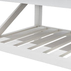 Table basse à 2 niveaux avec étagère de rangement