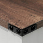 Table basse à 2 niveaux avec étagère de rangement