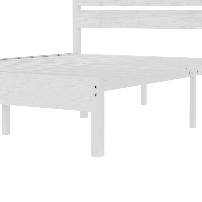 Cadre de lit plateforme marron/ardoise/noir avec tête de lit en bois – Lit simple/double/grand lit, 1 à 2 personnes
