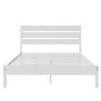 Cadre de lit plateforme marron/ardoise/noir avec tête de lit en bois – Lit simple/double/grand lit, 1 à 2 personnes