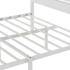 Cadre de lit plateforme marron/ardoise/noir avec tête de lit en bois – Lit simple/double/grand lit, 1 à 2 personnes