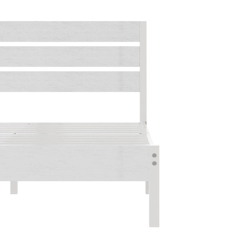 Cadre de lit plateforme marron/ardoise/noir avec tête de lit en bois – Lit simple/double/grand lit, 1 à 2 personnes