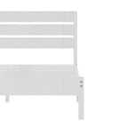 Cadre de lit plateforme marron/ardoise/noir avec tête de lit en bois – Lit simple/double/grand lit, 1 à 2 personnes