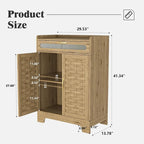 Commode de rangement polyvalente de style rustique pour chambre à coucher