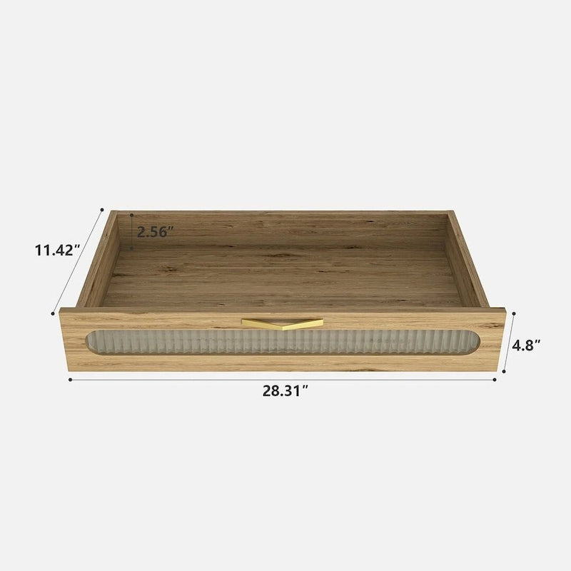 Commode de rangement polyvalente de style rustique pour chambre à coucher
