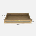 Commode de rangement polyvalente de style rustique pour chambre à coucher