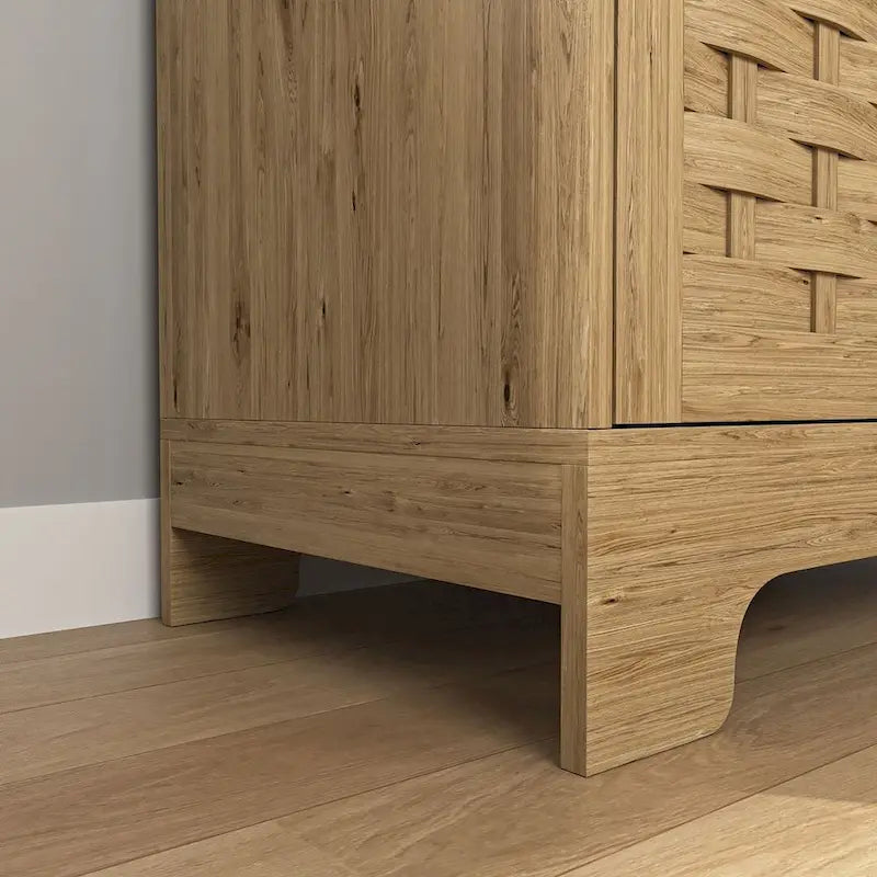 Commode de rangement polyvalente de style rustique pour chambre à coucher