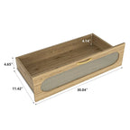 Commode de rangement polyvalente de style rustique pour chambre à coucher