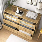 Commode de rangement polyvalente de style rustique pour chambre à coucher