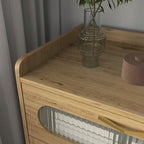 Commode de rangement polyvalente de style rustique pour chambre à coucher