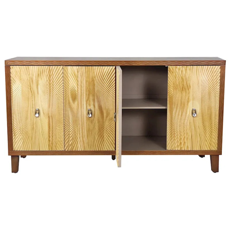 Armoire de rangement 4 portes / Buffet de salle à manger / Meuble d'appoint