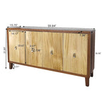 Armoire de rangement 4 portes / Buffet de salle à manger / Meuble d'appoint