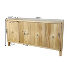 Armoire de rangement 4 portes / Buffet de salle à manger / Meuble d'appoint