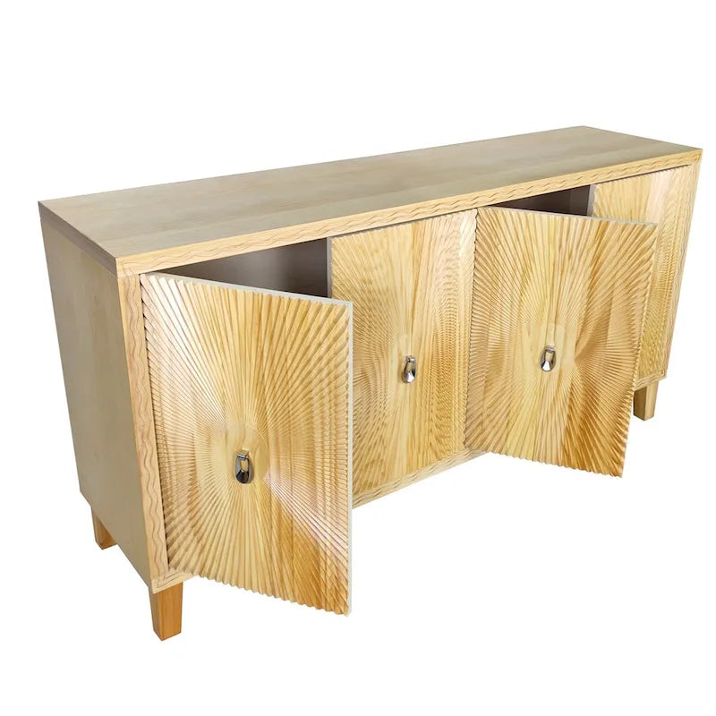 Armoire de rangement 4 portes / Buffet de salle à manger / Meuble d'appoint