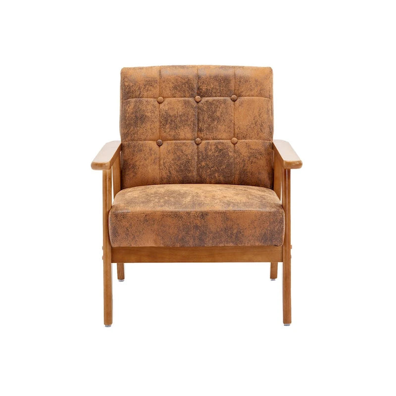 Lot de 2 fauteuils d'appoint avec table d'appoint, pour salon, chambre, bureau - 78 cm H x 64,5 cm L x 71 cm P