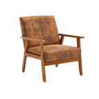 Lot de 2 fauteuils d'appoint avec table d'appoint, pour salon, chambre, bureau - 78 cm H x 64,5 cm L x 71 cm P