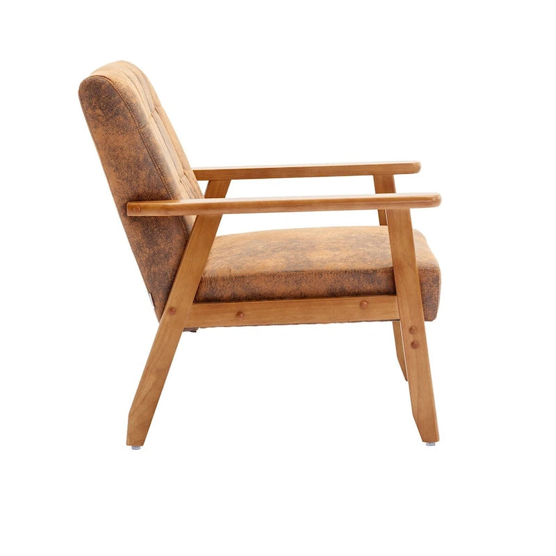 Lot de 2 fauteuils d'appoint avec table d'appoint, pour salon, chambre, bureau - 78 cm H x 64,5 cm L x 71 cm P
