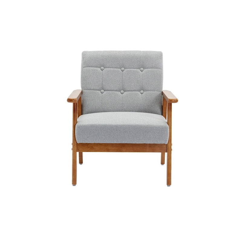 Lot de 2 fauteuils d'appoint avec table d'appoint, pour salon, chambre, bureau - 78 cm H x 64,5 cm L x 71 cm P