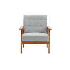 Lot de 2 fauteuils d'appoint avec table d'appoint, pour salon, chambre, bureau - 78 cm H x 64,5 cm L x 71 cm P