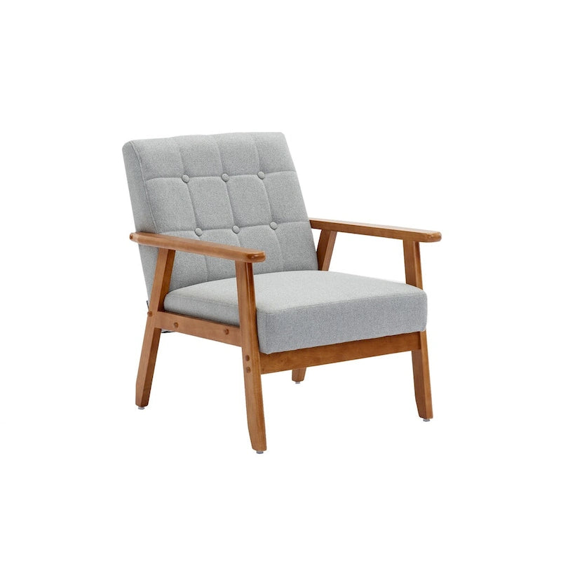 Lot de 2 fauteuils d'appoint avec table d'appoint, pour salon, chambre, bureau - 78 cm H x 64,5 cm L x 71 cm P