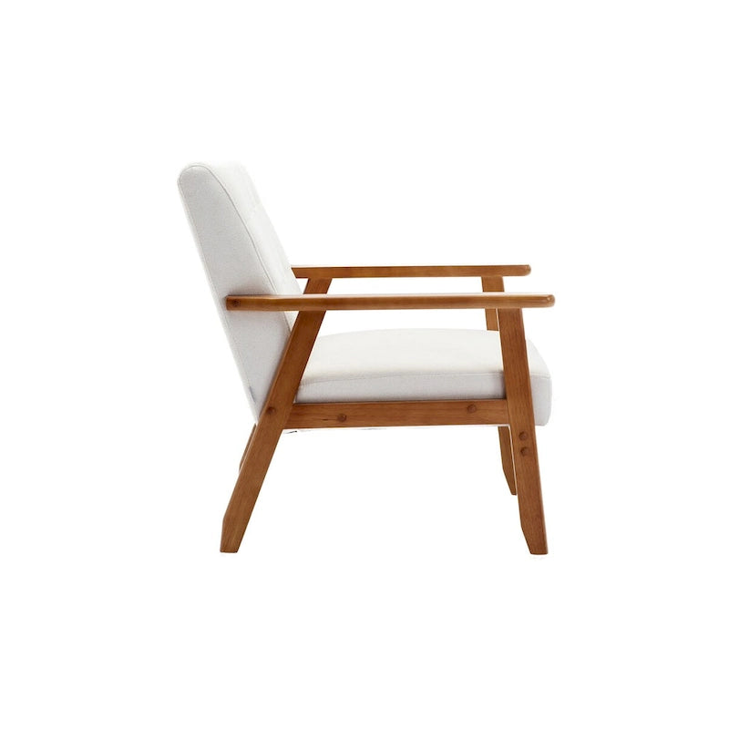 Lot de 2 fauteuils d'appoint avec table d'appoint, pour salon, chambre, bureau - 78 cm H x 64,5 cm L x 71 cm P