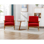 Lot de 2 fauteuils d'appoint avec table d'appoint, pour salon, chambre, bureau - 78 cm H x 64,5 cm L x 71 cm P