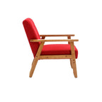 Lot de 2 fauteuils d'appoint avec table d'appoint, pour salon, chambre, bureau - 78 cm H x 64,5 cm L x 71 cm P