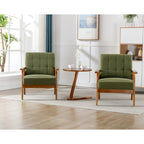 Lot de 2 fauteuils d'appoint avec table d'appoint, pour salon, chambre, bureau - 78 cm H x 64,5 cm L x 71 cm P