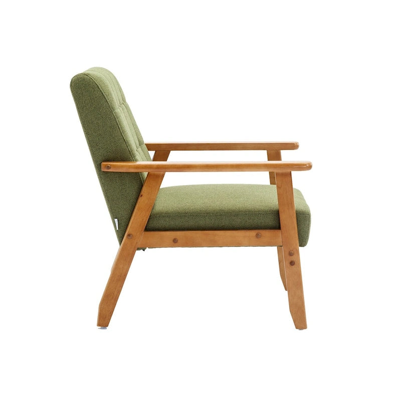 Lot de 2 fauteuils d'appoint avec table d'appoint, pour salon, chambre, bureau - 78 cm H x 64,5 cm L x 71 cm P