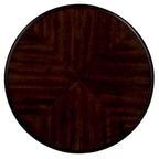 Table d'appoint ronde de 56 cm, table d'appoint de canapé en bois massif avec étagère, table de coin de salon facile à assembler