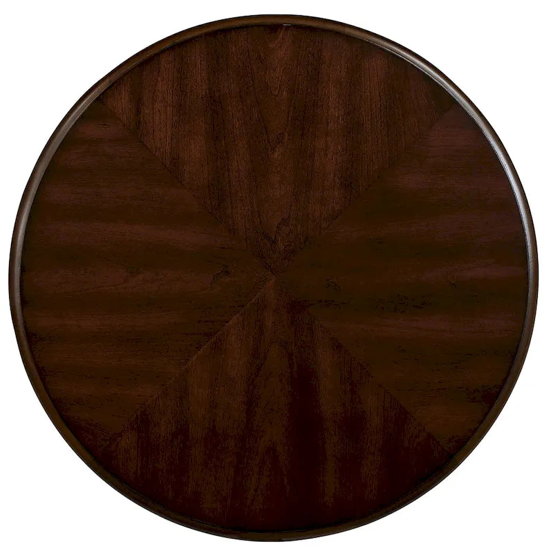 Table d'appoint ronde de 56 cm, table d'appoint de canapé en bois massif avec étagère, table de coin de salon facile à assembler