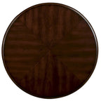 Table d'appoint ronde de 56 cm, table d'appoint de canapé en bois massif avec étagère, table de coin de salon facile à assembler